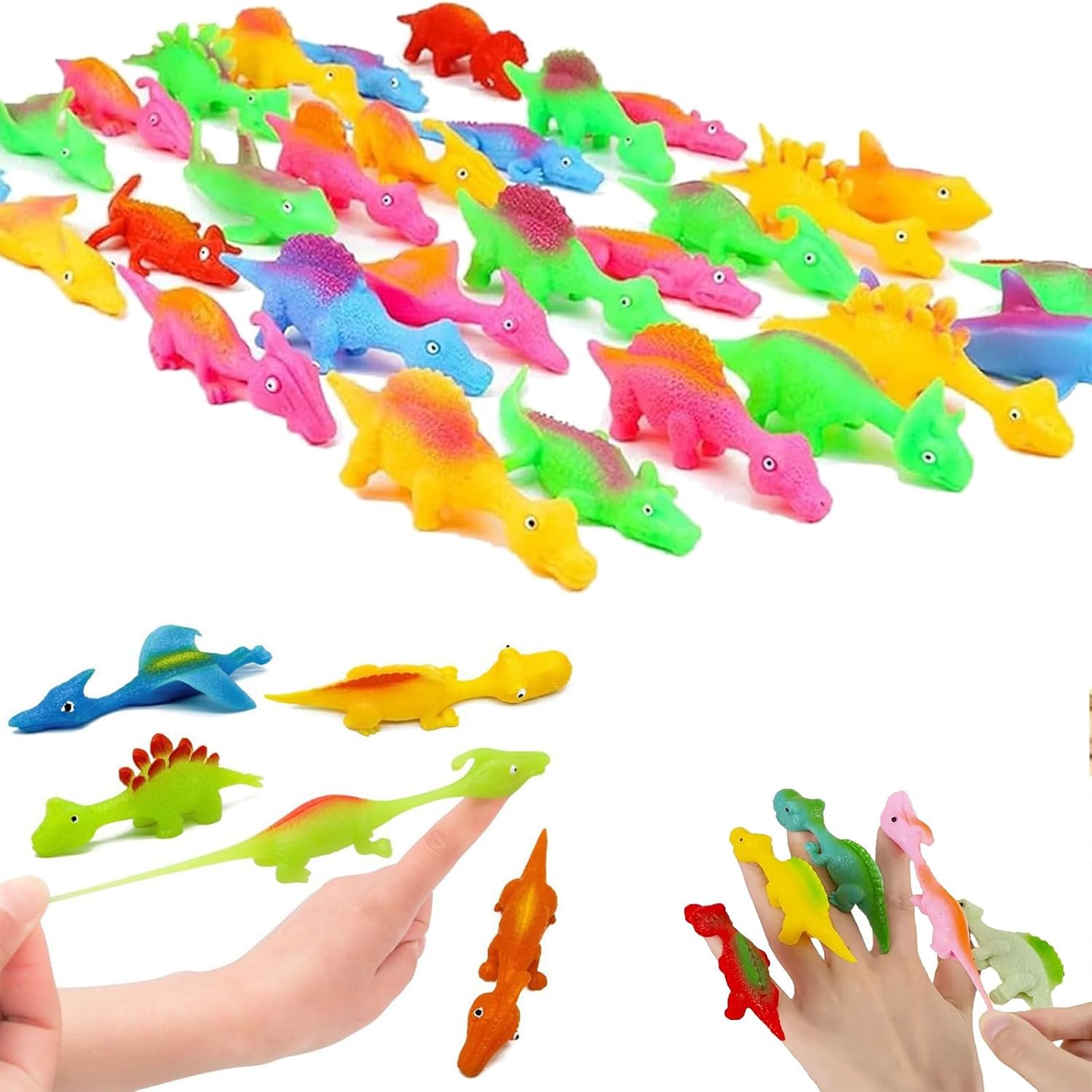 Slingshot Dinosaur Finger Toys, Finger Dinosaurs Sling Shot