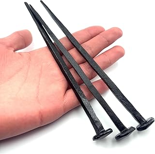 3 Pcs Wrought Iron Decorative Nails,Jesus Cross,Confirmation Gifts,Christian Home Decor,Hand Forged Nails,Hand Forged Crucifixion Nails,Iron Nails,Jesus Crucifixion Flat Head Nail (3)