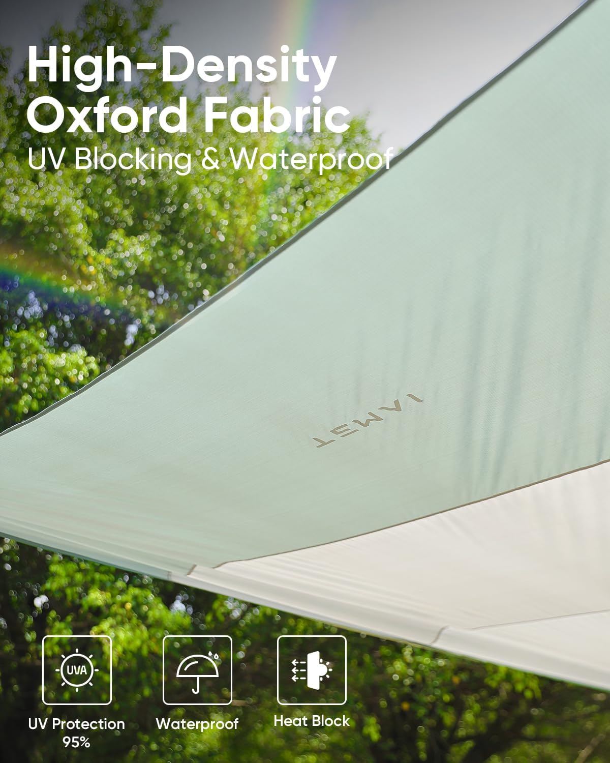 Tesla Model Y Tailgate Awning Canopy Tent, Custom Fit Rear Door Sun Shade Shelter, Waterproof UV-Blocking Oxford Fabric, Easy Setup Camping Shade for Outdoor, Picnic, Fishing - 2025 Model Y Compatible