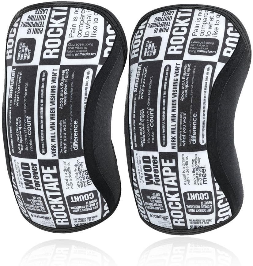 Rocktape Assassins Knee Compression Sleeves, Knee Brace for Weightlifting, Cross Training & Working Out - Reduce Strain & Swelling (2 Sleeves)