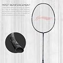 Li-Ning Turbo Charging Z Boost Strung Carbon Fibre High Speed Badminton Racket with Full Cover | 83 Grams | Max Tension : ≤30 lbs | Sweet Spot Expansion & Ultra-Smasher Power (Navy/Silver) gallery image