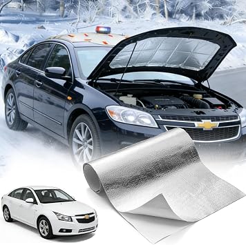 Self Adhesive Heat Shield Mat 2400F Aluminized Fiberglass Thermal Barrier