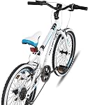 JOYSTAR Lubbock 20 24 Vélo enfant de pouce pour les garçons & Filles Âge 7-12 ans Hardtail VTT pour les enfants avec 1-Speed/7-Speed Automobile, Pneus muraux blancs, Vélo pour enfants
