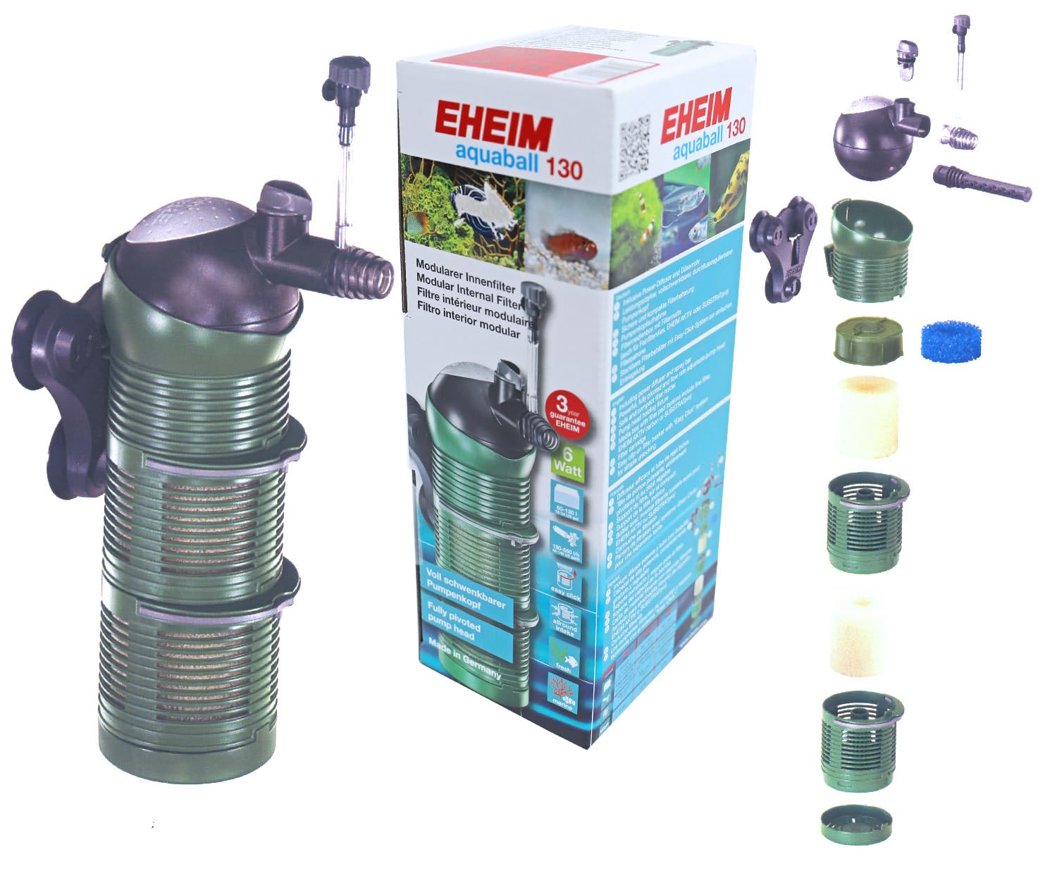 Filtre Interne EHEIM Aquaball 130 pour Aquarium jusqu'à 130L