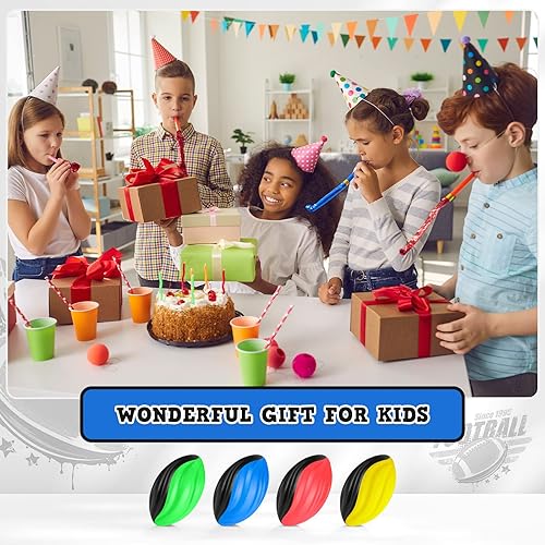 Miniatura 7 de Jerify 12 mini pelotas de fútbol de espuma para niños de 7 pulgadas, pequeños juguetes de fútbol en espiral de fácil agarre, impermeables, suaves,