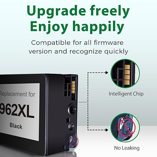 Miniatura 4 de OA100 962XL - Cartucho de tinta remanufacturado de repuesto para impresora HP 962XL para Officejet Pro 9015 9015e 9025 9025e 9018e para impresora HP