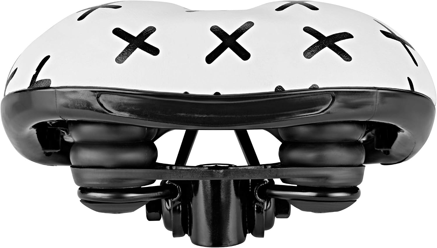 Urban Proof Unisex Adult Bicycle Saddle - White/Black Crosses, One size - Image 4