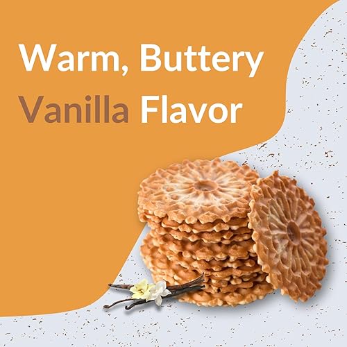 Miniatura 4 de DeLallo Vainilla Pizzelle 6 oz paquete de 3