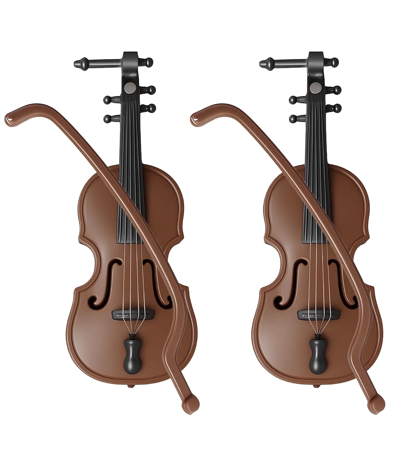 2PCS Miniature Furniture, Dollhouse Violin for Kids, Miniature Musical Instruments for Dollhouse Decoration and Scene Creation, for Dollhouse Enthusiasts