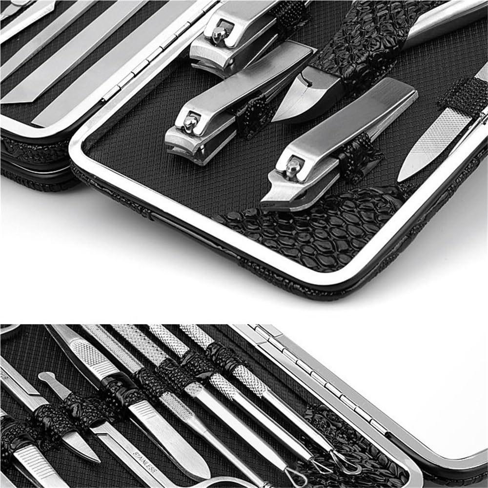 Manicura profesional Set de manicura y pedicura 20 piezas/set Cortaúñas de uso doméstico Alicates de acero inoxidable para piel muerta en diagonal para eliminar la piel muerta Cortaúñas pequeño para c