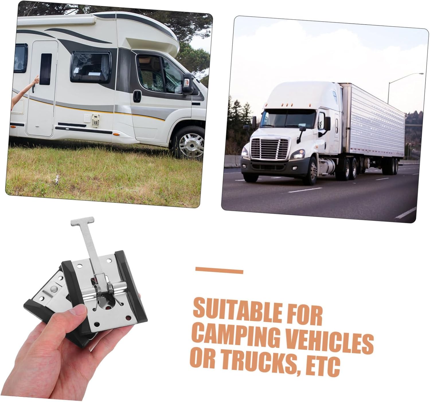 Rv Doors Holder Stainless Steel Trailer Latch Catch for Cargo Truck Door Lock