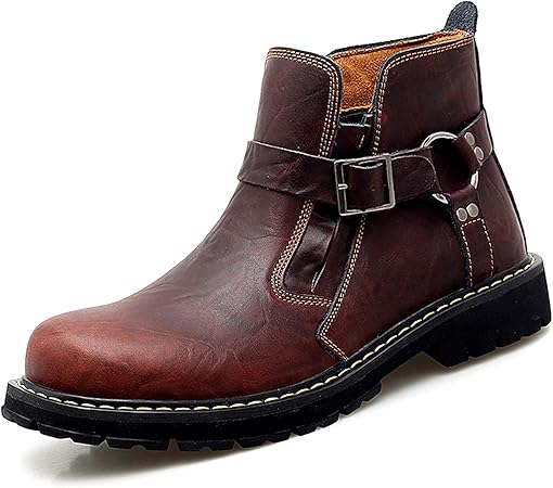 Amazon Co Jp Nanfengマーチンブーツ メンズ レディース バイク ブーツ オートバイ靴 ーズ カジュアルシューズ ワークブーツ 男女兼用 8ホール アウトドア ブーツ 24cm ブラウン 車 バイク
