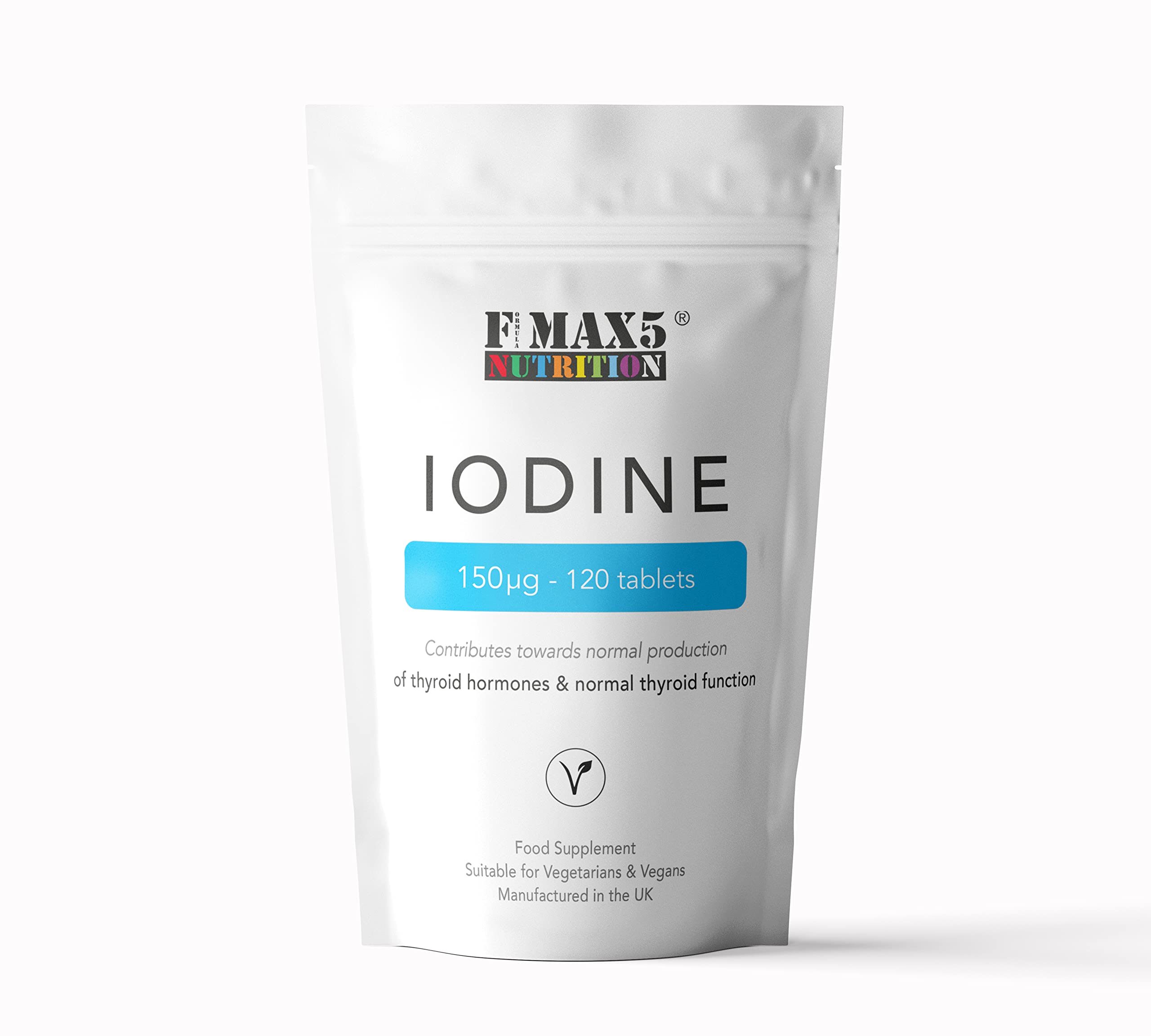 Buy Iodine 150mcg 120 s High Strength Natural Source of Iodine from