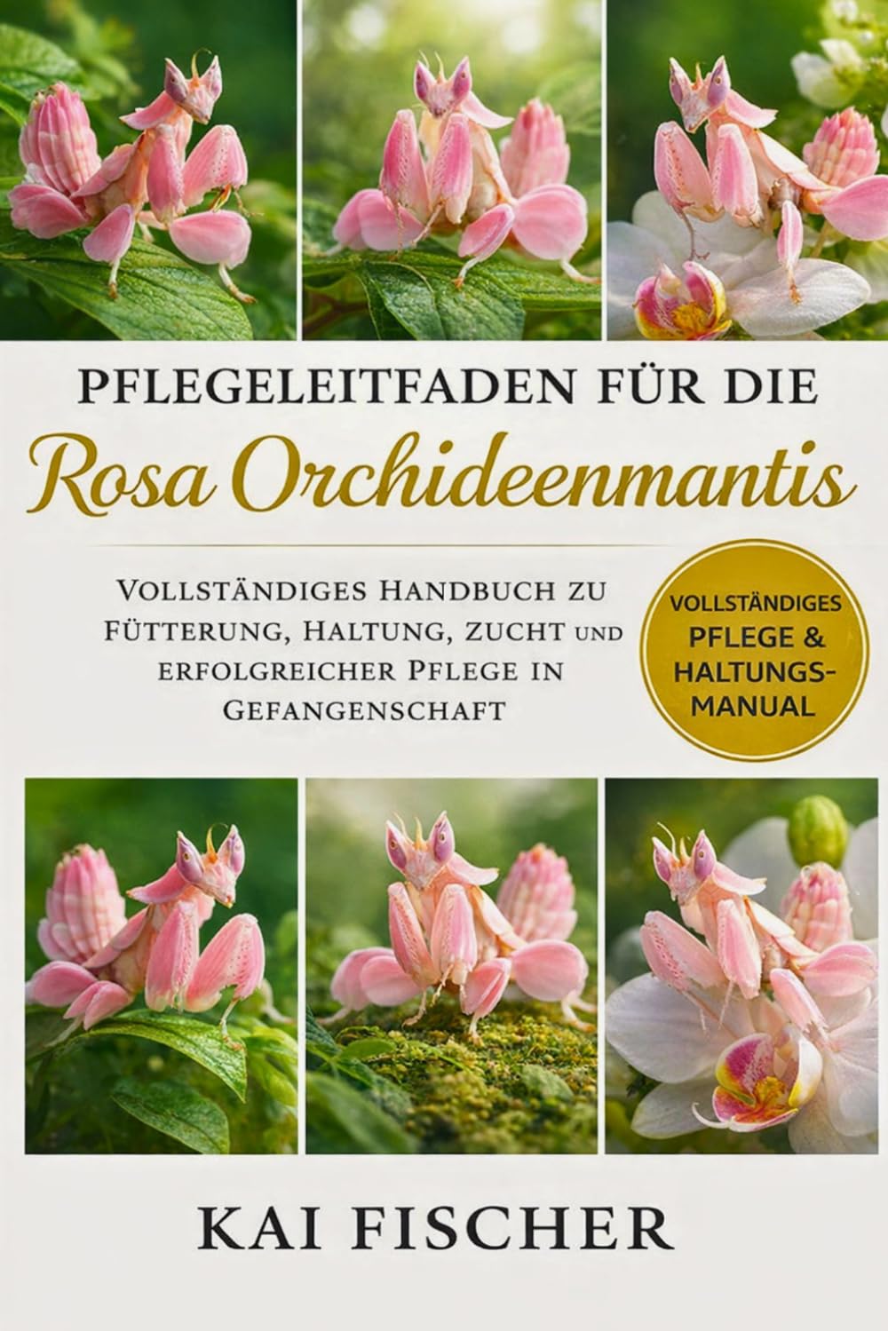 Pflegeleitfaden für die Rosa Orchideenmantis: Vollständiges Handbuch zu Fütterung, Haltung, Zucht und erfolgreicher Pflege in Gefangenschaft
