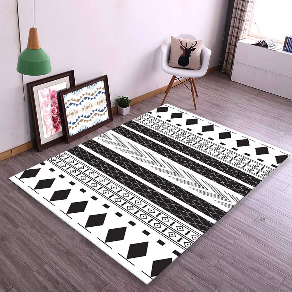 Tapis impression 3D facile à nettoyer pour table de chevet