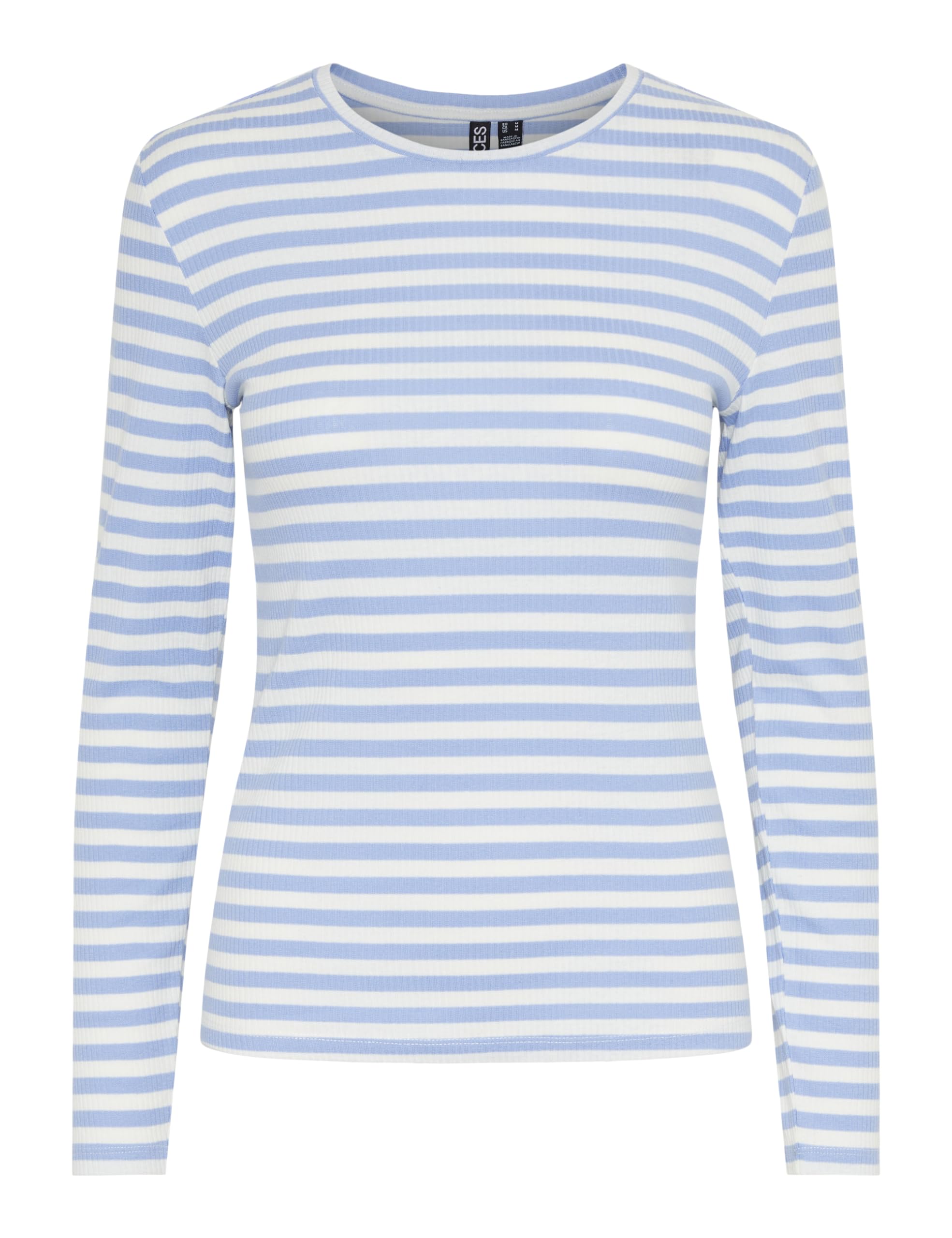 Name It Pcruka Ls Top Noos Bc Women's, Hydrangea/Stripes: Cloud Dancer, XS