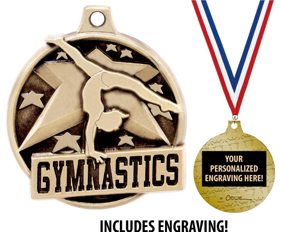 Buy Gymnastics Medals 1 1/2" Gold Gymnastics Medals, Great Kids