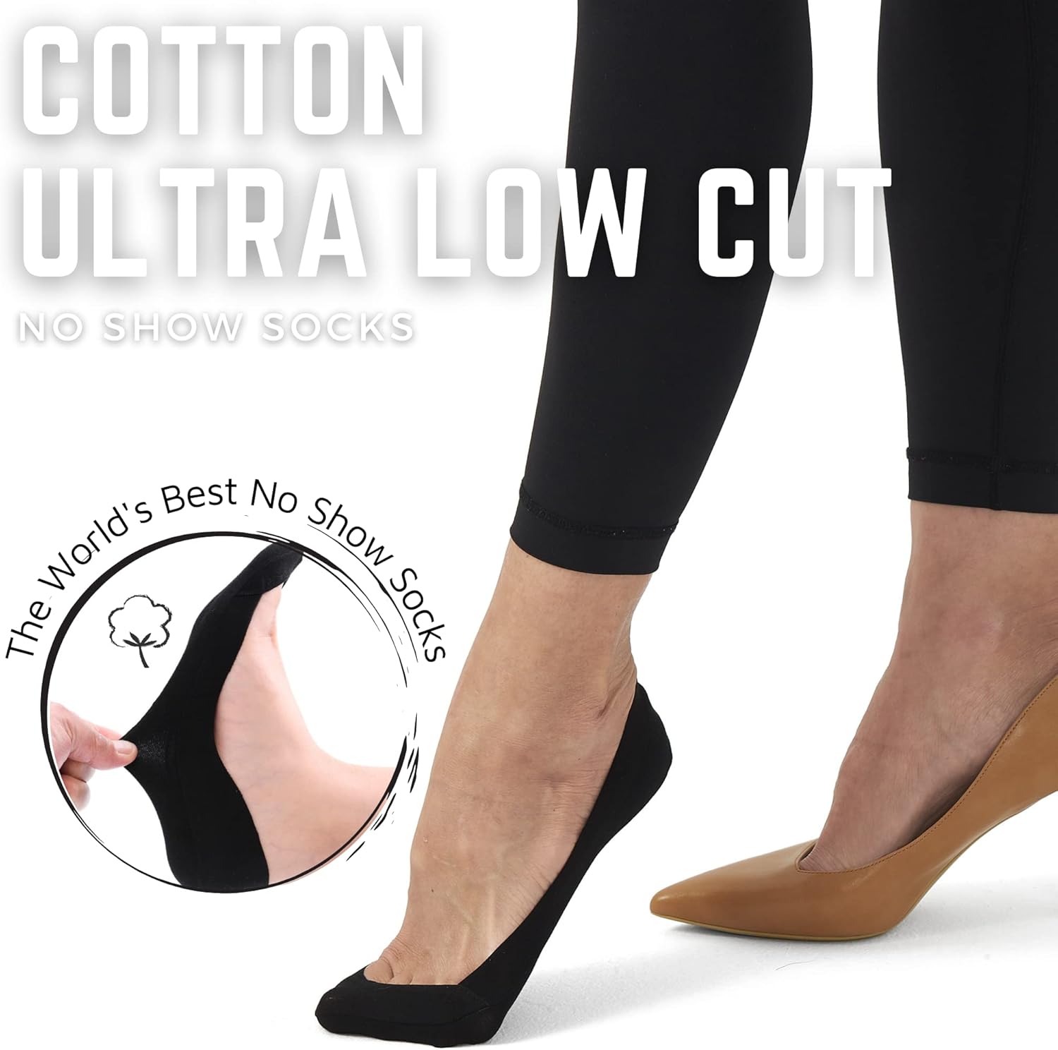 Soxbang Womens TRULY No Show Socks for Flats Heels Non Slip Cotton Ultra Low Cut Liner Socks at  Women’s Clothing store