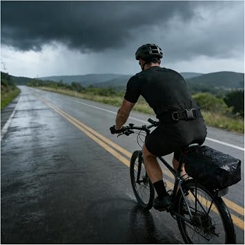 Tactical Belt and Bicycle Rear Rack Rain Cover For Outdoor Cycling