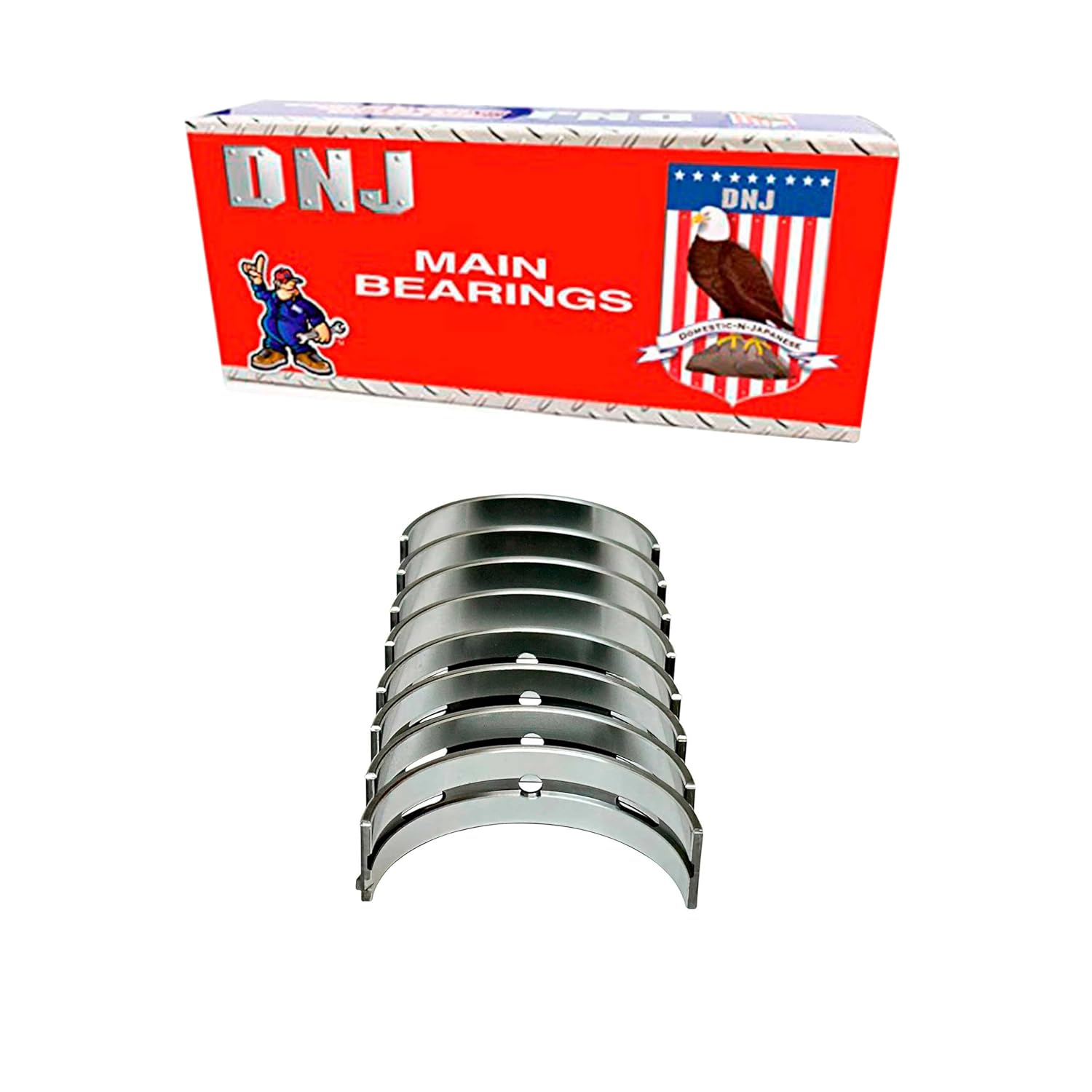 DNJ MB662 Main Bearing Set for 07-17 Infiniti Nissan 350Z 370Z 3.5L DOHC