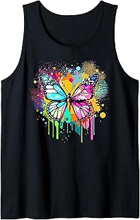 Beautiful Butterfly for Woman Girl Butter Fly Butterflies Tank Top