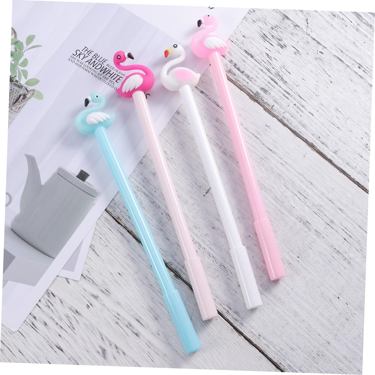 24pezzi Penne Gel Flamingo Creative Penne Per Scuola Per Studenti e Cancelleria