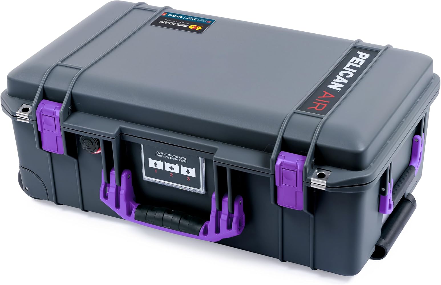 Amazon.com : Charcoal Pelican 1535 Air case with Purple Handles