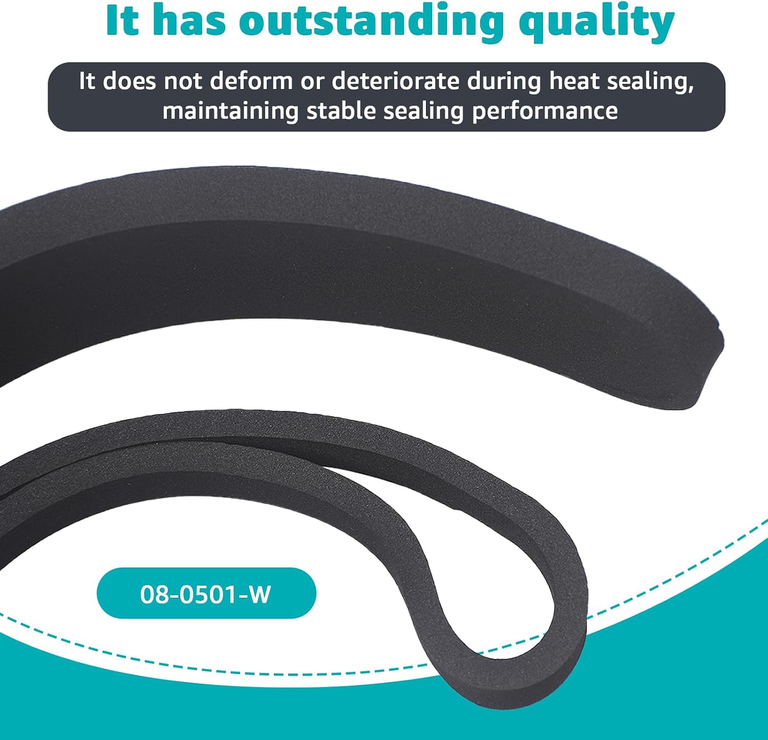 For Weston Vacuum Sealer Pro Series Maintenance Kit, 08-0501-W | For Weston PRO-2100 and PRO-2300 Vacuum Sealers, with 2pcs Oval Vacuum Chamber Seals & 4 pcs Seal Bar Tapes