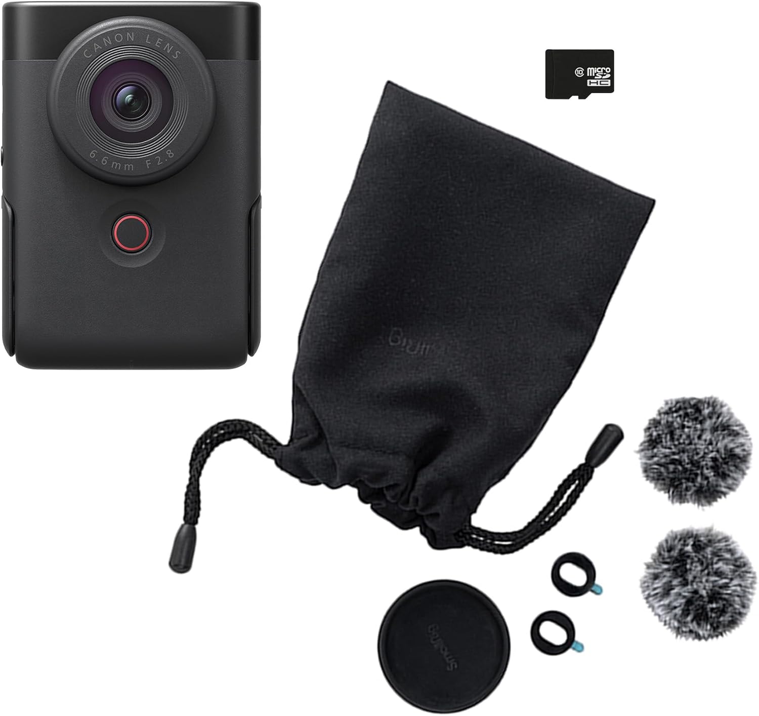 Canon PowerShot V10 Vlogging Starter Kit – Pocket-Sized 4K UHD Vlogging Video Camera – Bluetooth, Wi-Fi – 1-Button, Tilt Screen, Stereo Mics w/Wind Filter – Built-in Multi-position Stand, Black Canon PowerShot V10 Vlogging Starter Kit – Pocket-Sized 4K UHD Vlogging Video Camera – Bluetooth, Wi-Fi – 1-Button, Tilt Screen, Stereo Mics w/Wind Filter – Built-in Multi-position Stand, Black