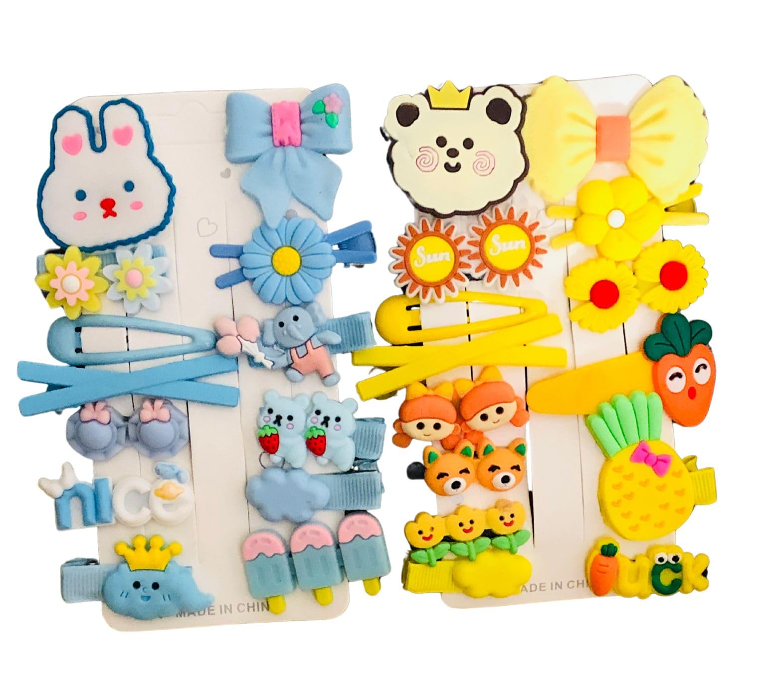 Samyak 28 Pcs Kids Hair Clips Set | Cute Icecream Candy Trendy Hair Barrettes For Girls Toddlers | Trendy Hair Pins Combo Fashion Hair Accessories (Blue-Yellow) (B0CV51T5Z8) Amazon Price History, Amazon Price Tracker