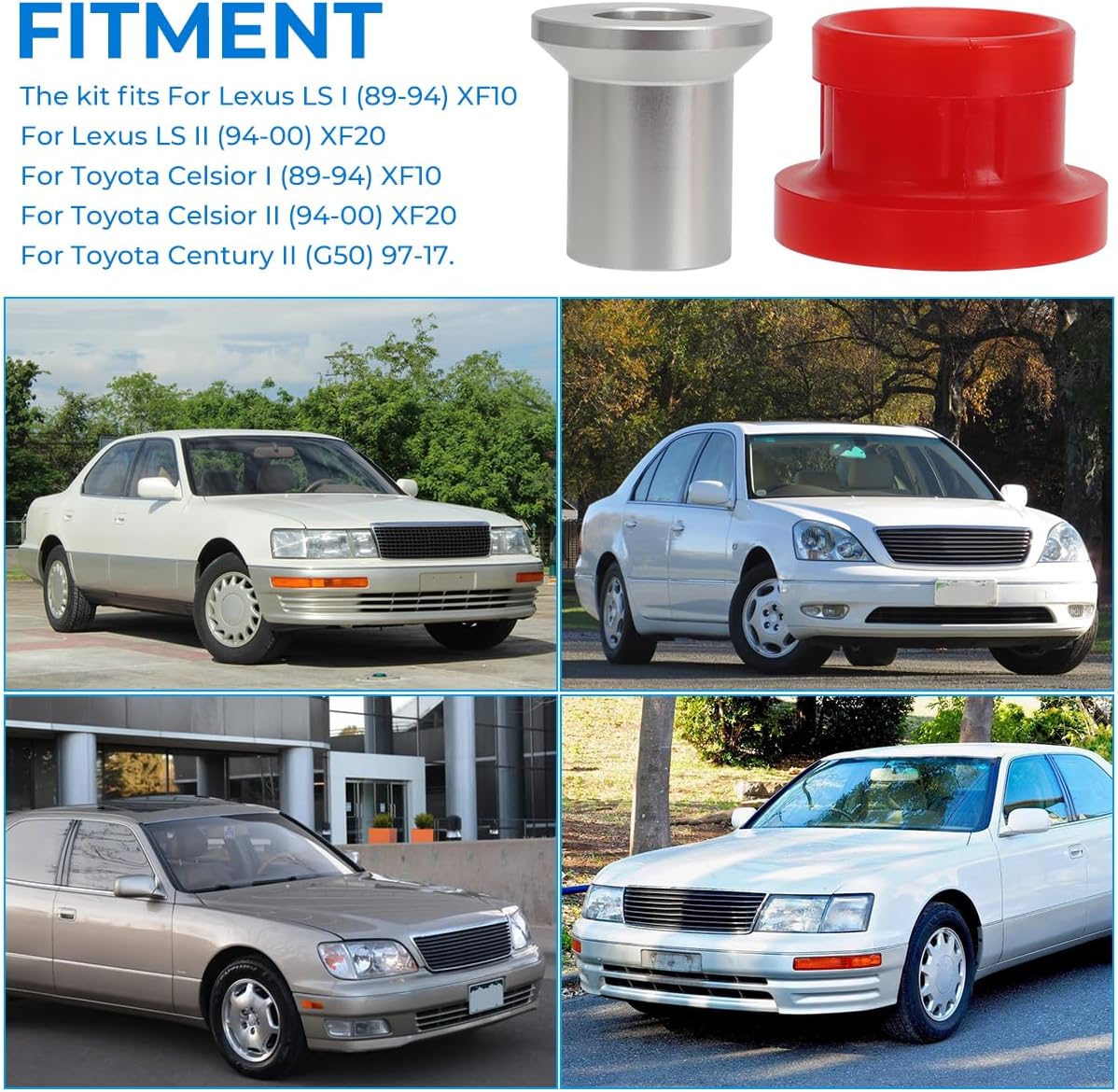 For Lexus LS400 for Toyota Celsior PU Rear Differential Rear Bushing 211938B - 2PCS