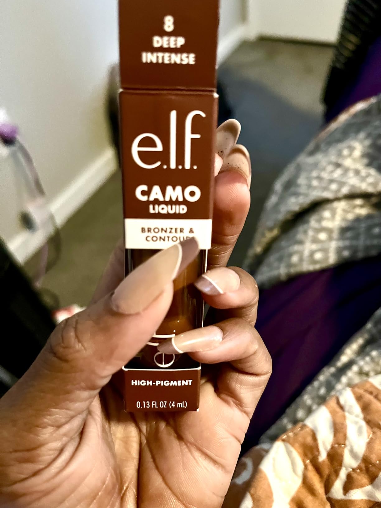 e.l.f. Camo Liquid Bronzer & Contour, Silky Pigmented Formula, Long-Lasting Glow for A Sun-Kissed, Sculpted Finish, Vegan & Cruelty-Free, 2 Fair/Light