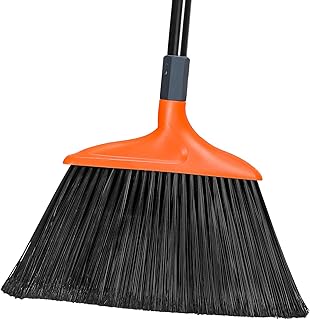 TreeLen Heavy-Duty Broom, Long Handle Angle Broom 14.5