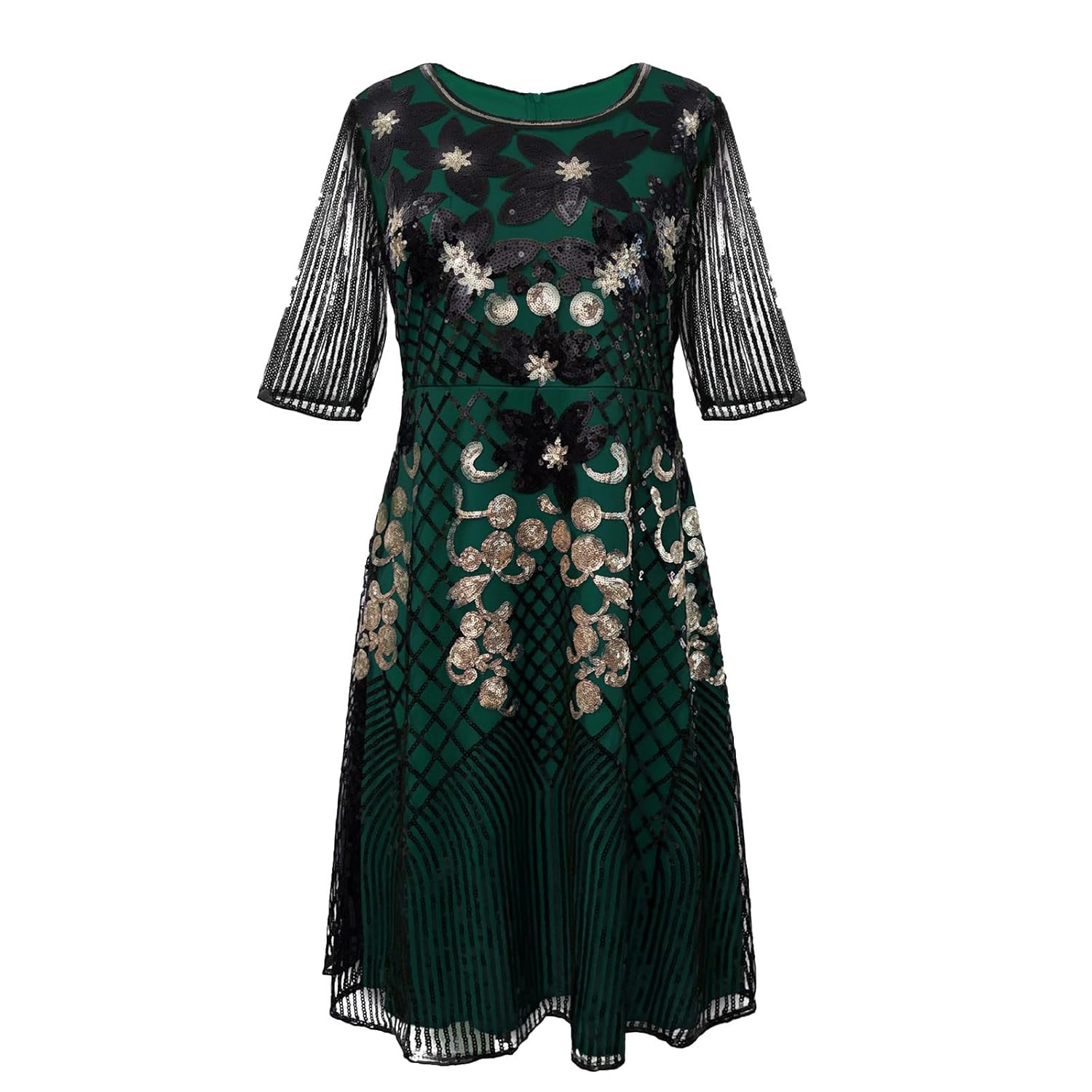 1920s Women Vintage Peacock Sequined Tassel Flapper Party Dress Floral Print Fashion Elegant Dresses Outfits