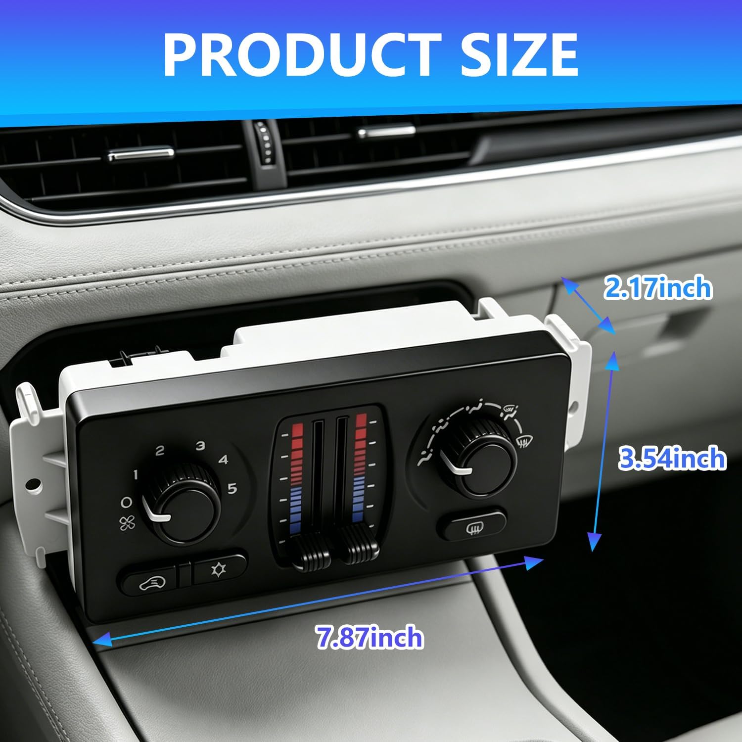 599-210XD Climate Control Module AC Heater HVAC Panel Fit for 2003-2007 Chevy Silverado GMC Sierra 1500 2500 3500 Tahoe Suburban Avalanche Trailblazer Yukon XL Envoy Buick Cadillac Isuzu Saab