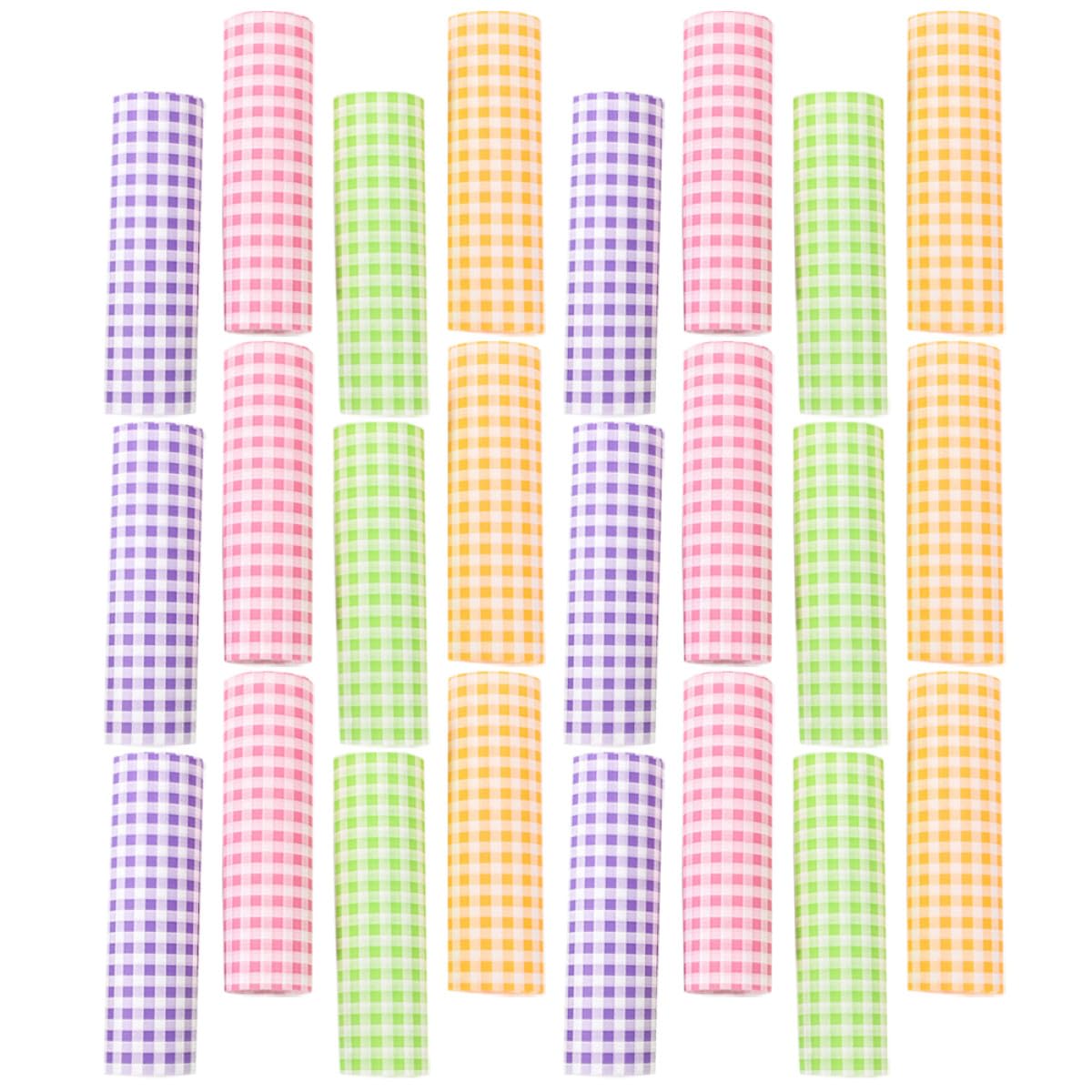 Papier sulfurisé coloré pour sandwichs et buffet | 400 feuilles emballage alimentaire