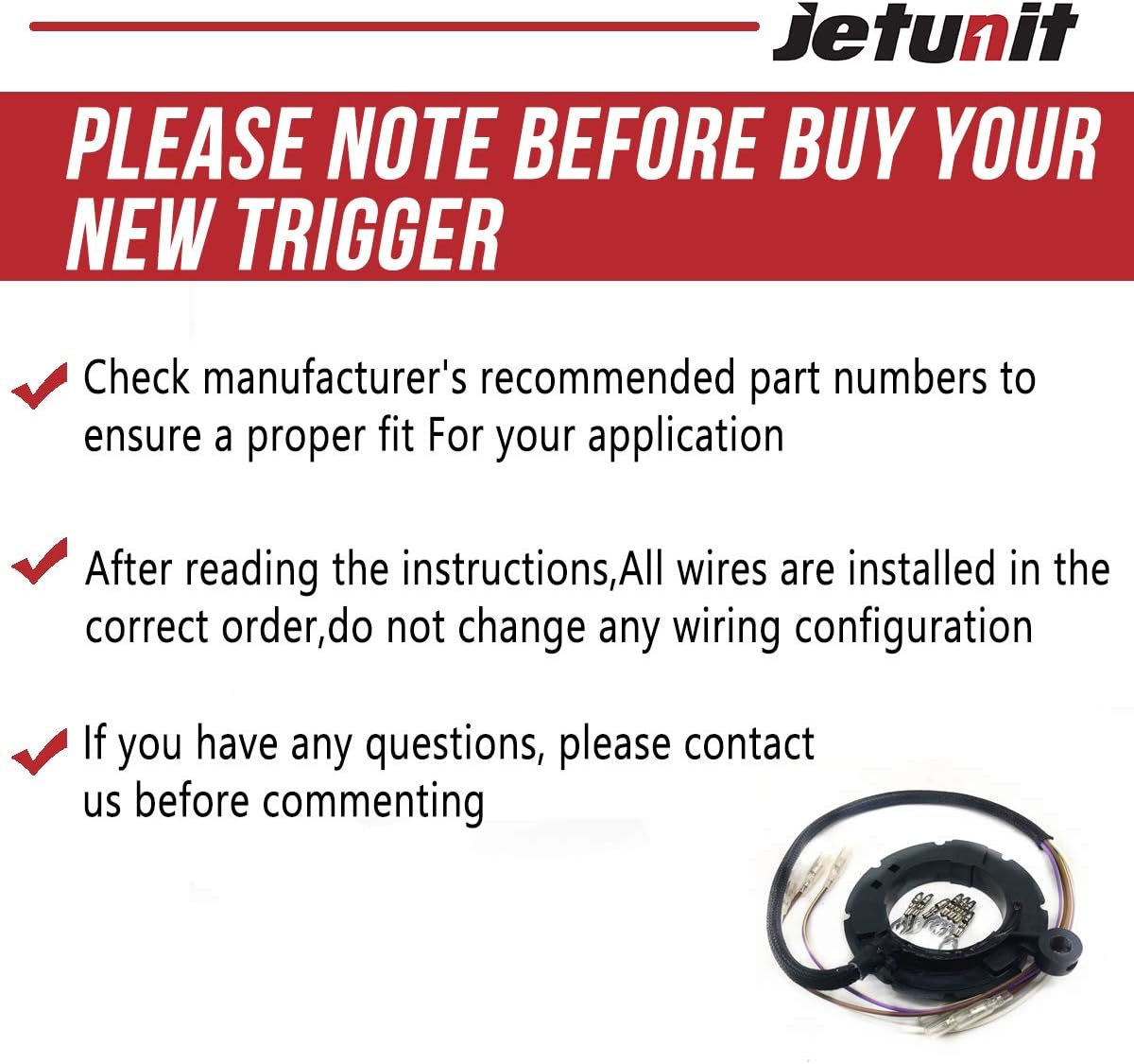 Trigger For Mercury Sportjet 134-6456-15 96455A15 Outboard 175 210 HP 18-5796 Jet Drive Engines 175 XR2 210 CARB M2