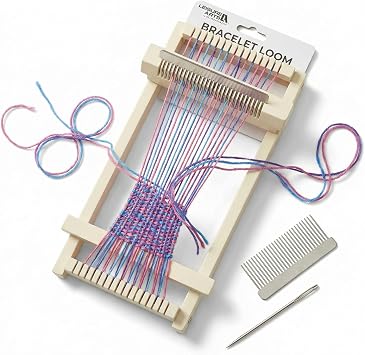 Leisure Arts Loom Bracelet Weaving, Bracelet Maker, Weaving Loom, Bead Loom, Bracelet Making Kit String, Weaving Kit, Beading Loom, Friendship Bracelet Making Kit, Weaving Loom for Adults