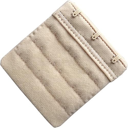 Miniatura 3 de Paquete de 3 extensores de brasier de 3 ganchos suaves y cómodos para mujer, 2.4 x 2.3 pulgadas