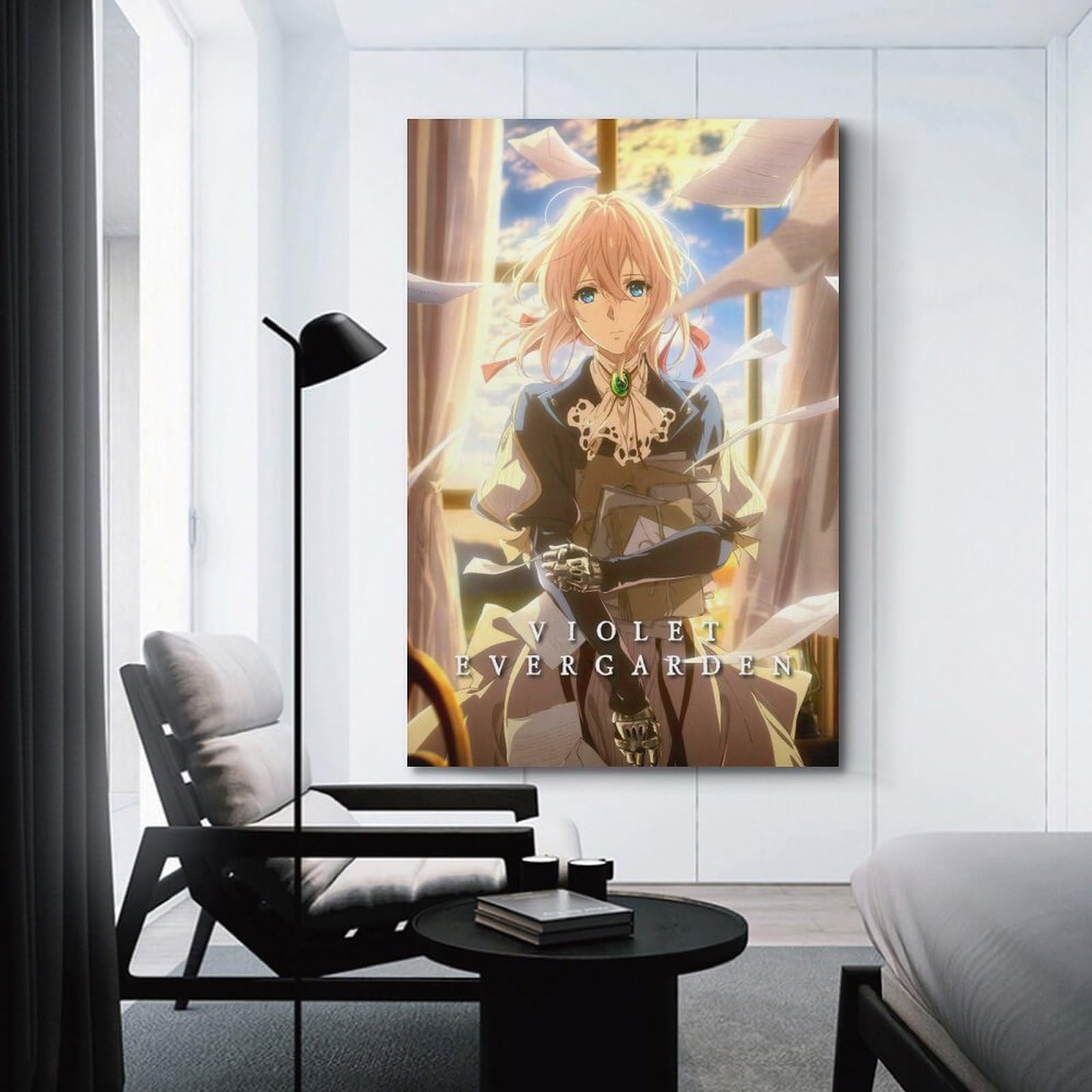 Hofarkows Targa In Metallo Violet Evergarden 20x30 Cm – Poster Decorativo Per Bar, Pub, Cameretta. Facile Da Appendere, Angoli Arrotondati.