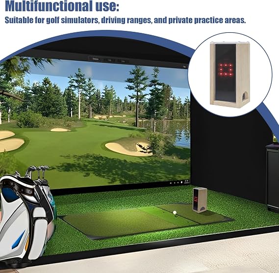 Protective Shield for Square Golf Launch Monitor, Golf Protective Case, Portable Golf Tee Monitor Protective Case, Suitable for Indoor and Outdoor Use