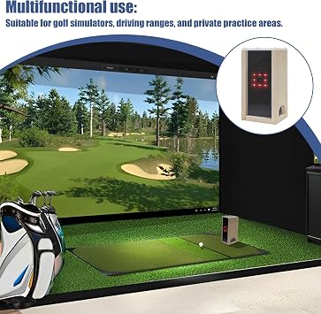 Protective Shield for Square Golf Launch Monitor, Golf Protective Case, Portable Golf Tee Monitor Protective Case, Suitable for Indoor and Outdoor Use