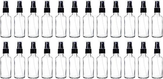 nsb herbals 50 ml Refillable Clear Fine Mist Spray Glass Bottles With Spray Pump For Uses For Diy Perfume, Essential Oils,...