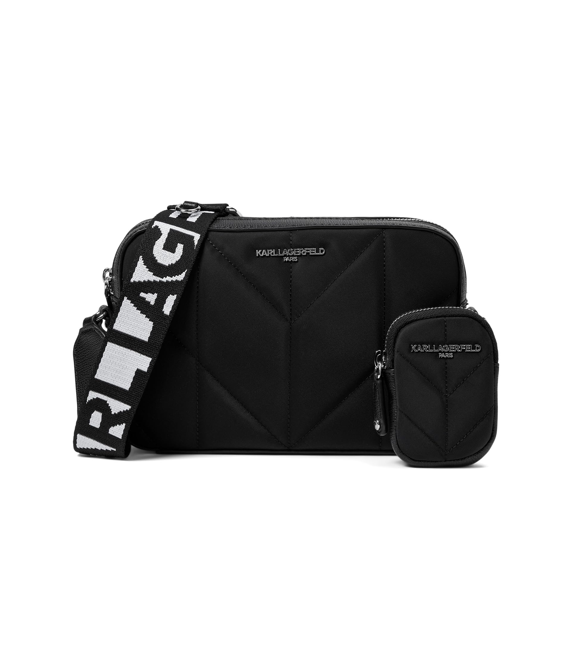 KARL LAGERFELD Paris Women's Maybelle Graphic Camera Crossbody