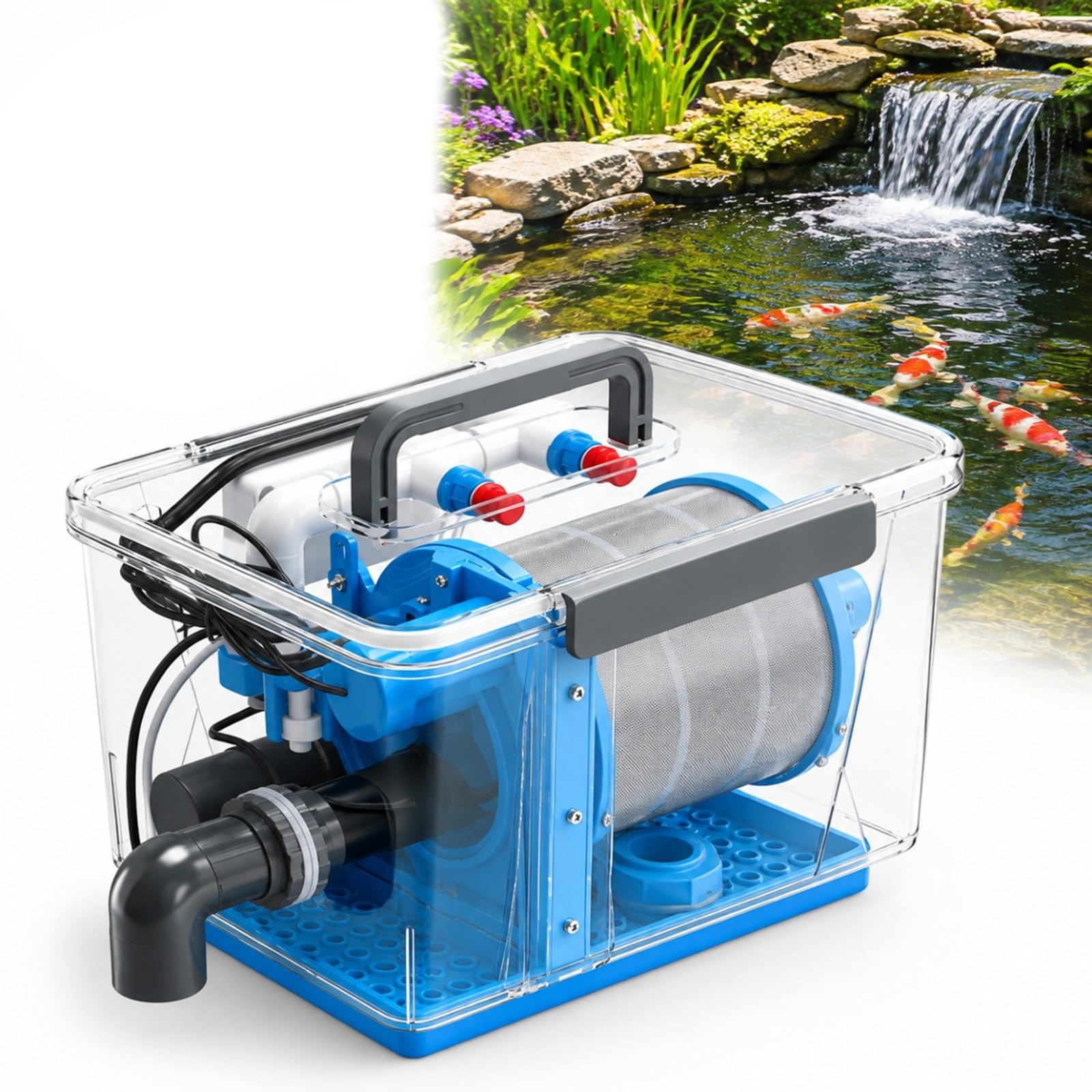 W pełni automatyczny filtr z płukaniem wstecznym, 5000 l/h, filtracja 75μm