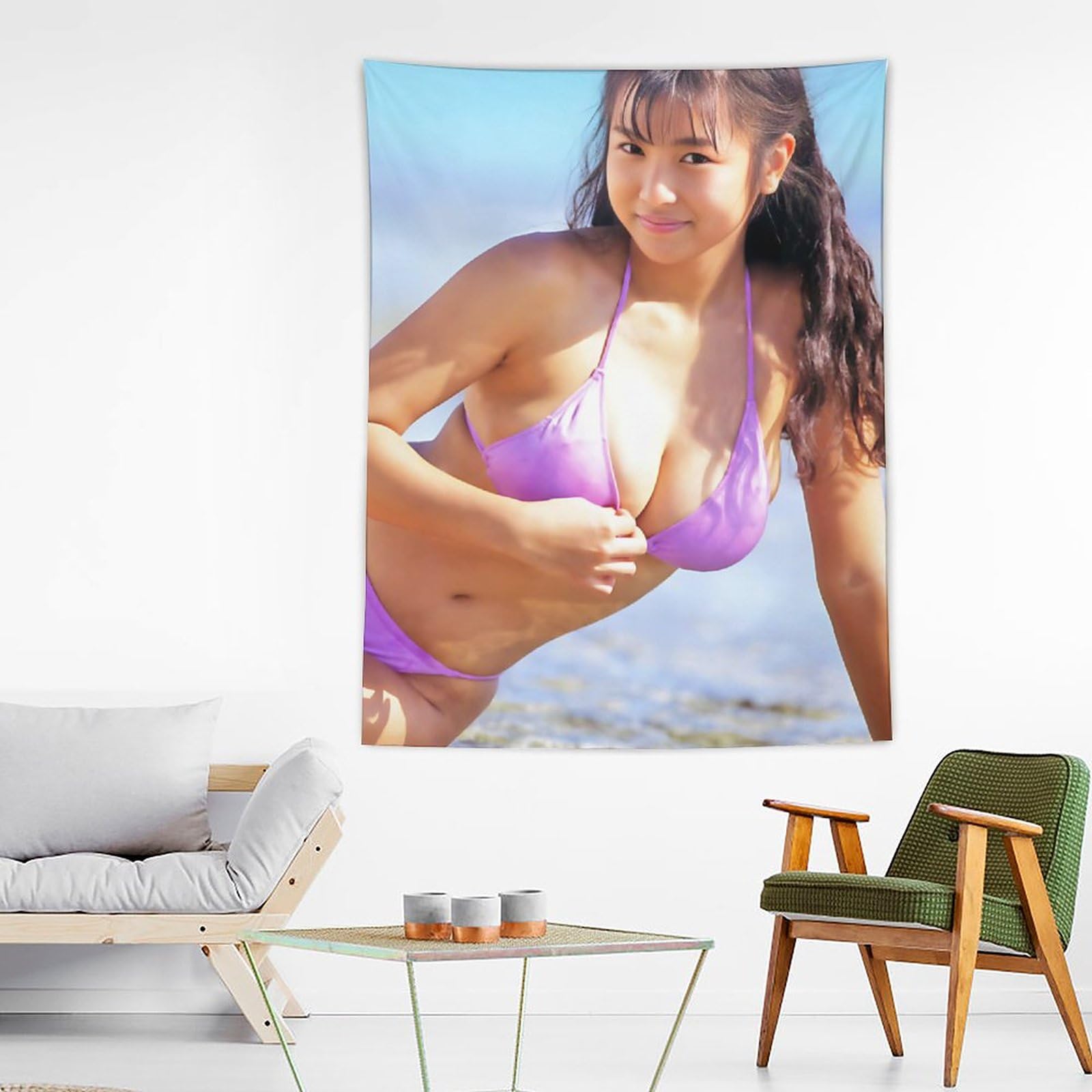 Amazon.co.jp: かとうれいこ絵画ポスターセクシービキニ写真