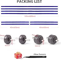 Vista 2 de Soft Plush Strips and Wheels Kit Compatible with Dyson Vacuum Cleaner Soft Roller Cleaner Head Replacement parts, A Set of 6-Strips 9.1-Inch