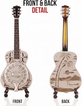 Resonator Miniature Guitar | 25 cm Wooden Replica Gift Set