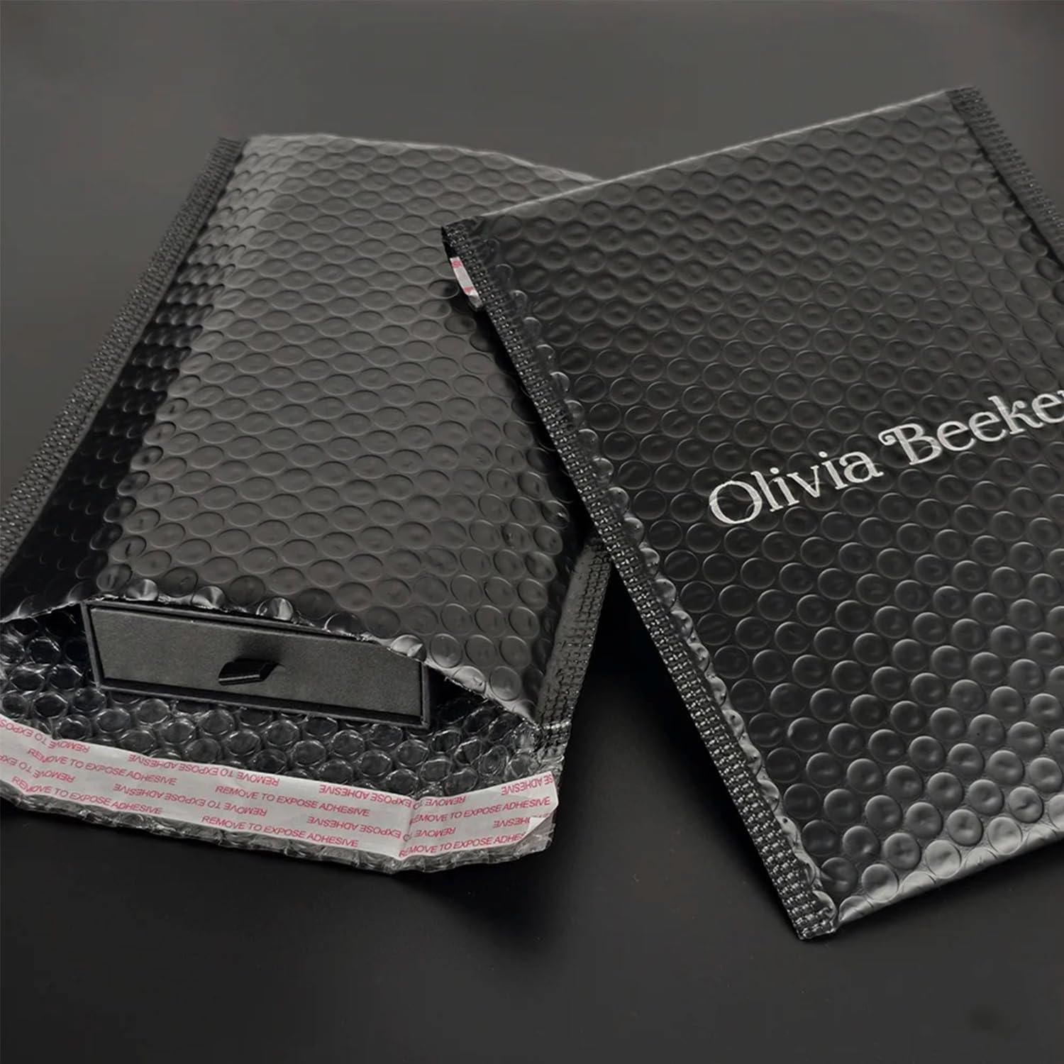 6x10" 30/50 Pack Personalized Logo Bubble Mailers,Usable Size 6x9" Black Bubble Wrap Mailer,Mailing Bubble Shipping Envelopes Shipping Bags for Small Business,Shipping Supplies