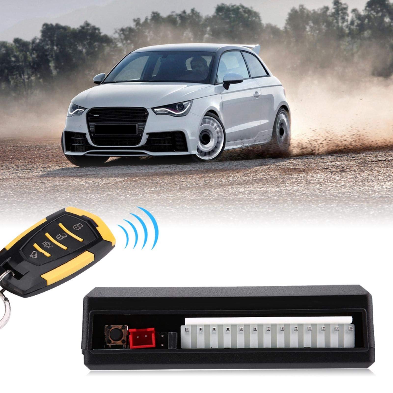 Kit Centralizzato Universale Shkalacar – Telecomando Con Sblocco Bagagliaio E Allarme Per Auto 12V
